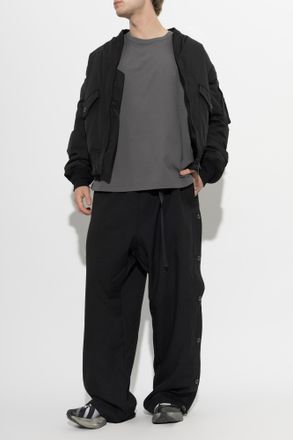 Yohji Yamamoto T-shirt With Logo, Mens, Grey