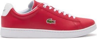 Lacoste Hydez Leather Sneaker in Red/White at Nordstrom Rack, Size 10.5