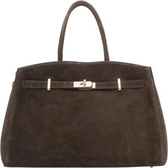 Estro & Luminara Satchel Bag - Dames - Handtassen - Bruin - ONE Size - Tassen