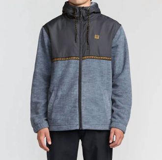 Billabong Boundary Lite Zip Sweatshirt In Steel Blue
