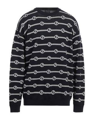 Giorgio Armani★素敵！Mens Crewneck Sweater Navy Sweatshirts | Giorgio Armani
