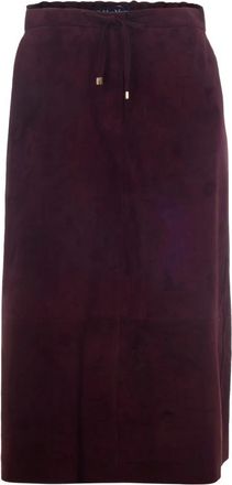 Max Mara Su&egrave;de Midirok - Dames - Midirokken - Rood - XS - Su&egrave;de - Rokken