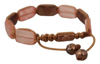 Nialaya Crystals Logo Embellished Adjustable Womens Bracelet