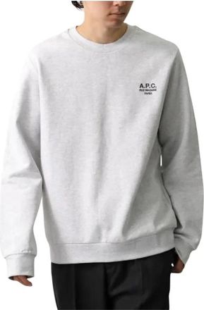 A.P.C. Rue Madame Crewneck Sweatshirt - Heren - Sweatshirts - Grijs - XL - Katoen - Hoodies & sweatvesten