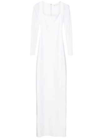 Lethicia Bronstein Avondjurk met doorzichtige mouwen - Wit