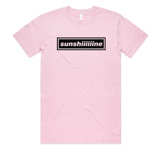 Sanfran Clothing Sunshiiine Top Britpop UK 90s 00s Merch Tour Rock Band 2025 Sunshine Going Shes Electric Unisex T-Shirt Tee Extra Large/Pink