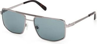 Guess Sunglasses, male, Gray, 57 MM, Metal Navigator Sunglasses