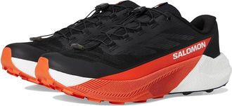 Salomon Pulsar Mens Running Shoes Black/White/Cherry Tomato : 10.5 D - Medium
