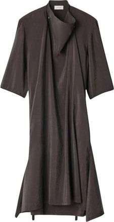 Christophe Lemaire Soft Collar Dress - Dames - Casual kleedjes - Zwart - S - Kleedjes