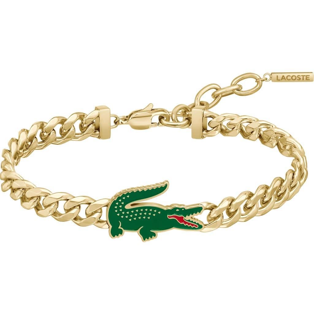 ワニ 【LACOSTE】Bracelet ロゴ チェーンブレスレット