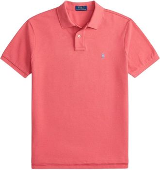 Ralph Lauren Poloshirt met korte mouwen - Heren - Polos - Rood - M - Katoen - Tops