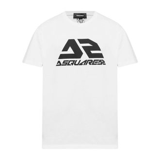 Dsquared2 DSquared2 Heren Vet Logo Cool Fit T-shirt (Wit)