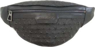 Jimmy Choo London Black Leather Sling Bag (Pre-Owned)