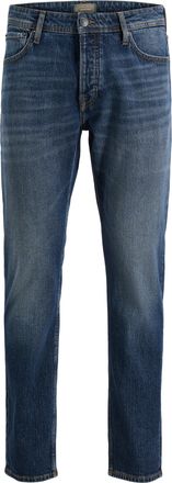 Jack & Jones Tapered-fit-Jeans JACK & JONES JJIMIKE JJORIGINAL CJ SN, Herren, Gr. 30, L&auml;nge 34, blaudenim, Denim/Jeans, Obermaterial: 99% Baumwolle, 1% Elasthan, u