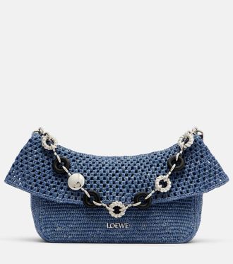 Loewe Paulas Ibiza - Borsa a spalla Ola Medium in rafia
