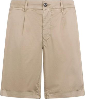 Moorer Alicudi Shorts - Heren - Korte Broeken - Beige - S - Katoen - Korte Broeken