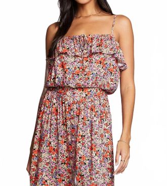 Saltwater Luxe Jinni Tank Top In Multi-Flower Red