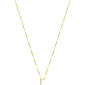 Set & Stones Cheyenne Initial Necklace in F at Nordstrom