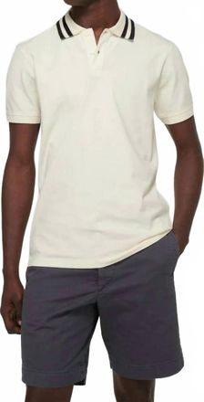 Orlebar Brown Mens Jarrett Luxe Polo In White Sand