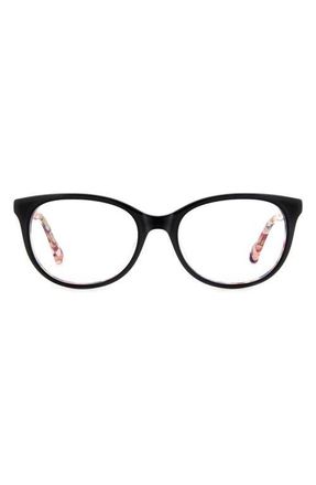 Kate Spade New York joshann 52mm oval optical glasses in Black at Nordstrom