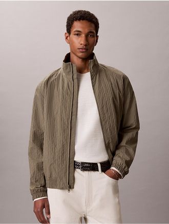 Calvin Klein Jeans Calvin Klein Mens Emblem Logo Windbreaker Jacket - Green - 2XL