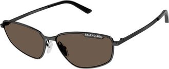 Balenciaga Mens Black Rectangular Sunglasses BB0277S 002