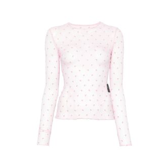 Marine Serre Moon-print Long-sleeve T-shirt