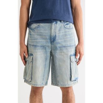 Rta Joseph Denim Cargo Shorts in Frayed Indigo Dusk at Nordstrom Rack, Size 36