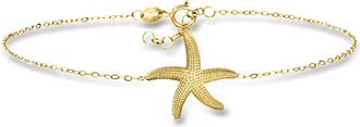 Ross-Simons Italian 10kt Yellow Gold Starfish Bracelet