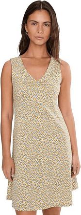 Toad&Co Rosemarie Sleeveless Dress Womens Dress Gold Print : XL, Tencel/Spandex/Lyocell