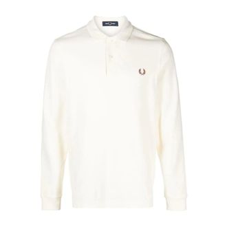 Fred Perry Heren, Tops, Beige, Maat: 2XL Katoen