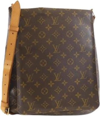 Louis Vuitton Pre-owned Cross Body Bags, female, Brown, Size: ONE SIZE Pre-owned Canvas Cross Body Bag