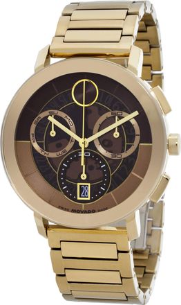 Movado Bold Evolution 2.0 Chronograph Quartz Brown Dial Mens Watch 3601265