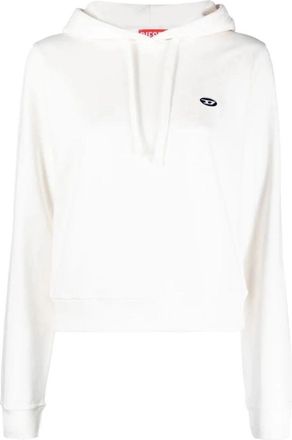 Diesel Casual Hoodie - Dames - Hoodies - Wit - XS - Katoen - Hoodies & sweatvesten
