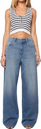 Abrand A 95 Wide Straight Leg Mid Baggy Jeans In Paloma