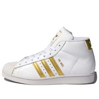 adidas Originals Pro Model Shoes White Gold FW3110