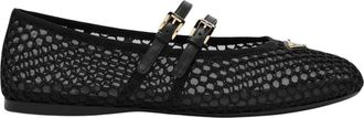 Prada Ballerinas, female, Black, Size: 9 US Mesh Ballerina