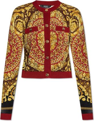Versace Zijden vest - Dames - Vesten - Veelkleurig - S - Truien & Vesten