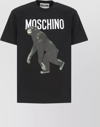 Moschino crewneck graphic print t-shirt