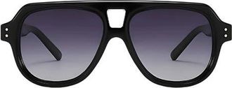 Fifth and Ninth Ender 53mm Polarized Aviator Sunglasses in Black /Black at Nordstrom