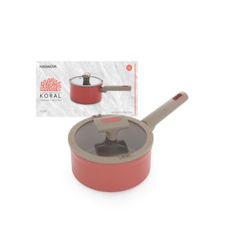 KASANOVA Casseruola 16 cm antiaderente ceramico Koral con coperchio
