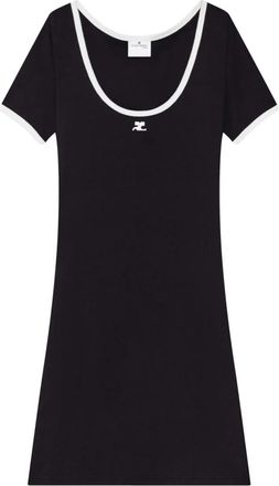Courrèges Black Holistic Mini Dress