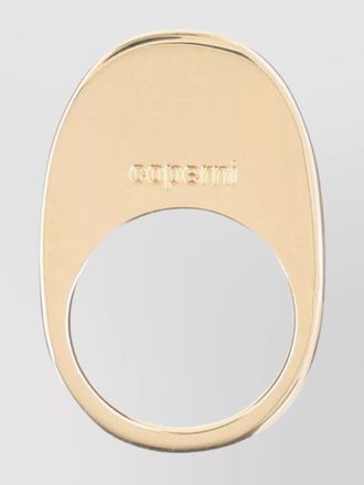 Coperni oval shape rings polished finish