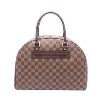 Louis Vuitton Pre-owned Nolita Damier Ebene Coated Canvas Handbag - Dames - Pre-owned - Bruin - Maat: ONE Size Leer