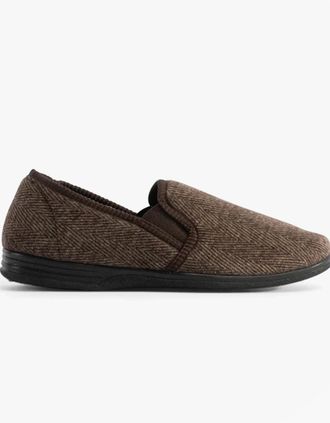 Jojoe Mens Jo & Joe HAIG Mens Slippers Brown - Size: 12