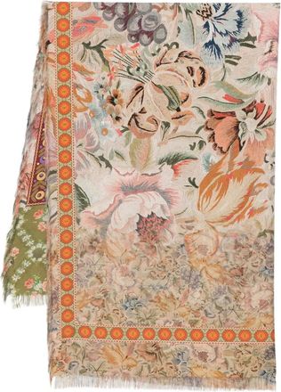 Pierre-Louis Mascia Sciarpa a fiori - Toni neutri