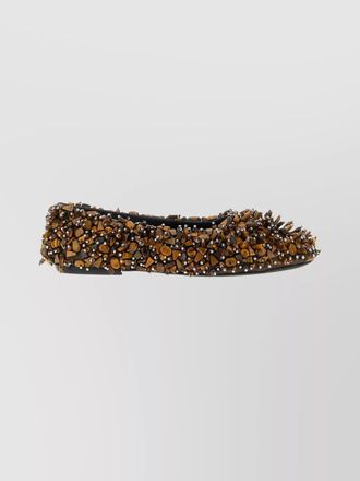 Dries Van Noten beaded ballerina flats