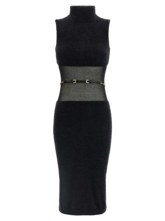 Elisabetta Franchi Gauze Insert Dress