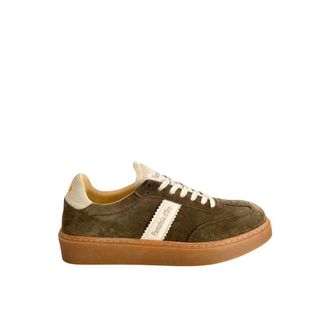Pantofola D'oro Green Suede Men Mens Sneaker