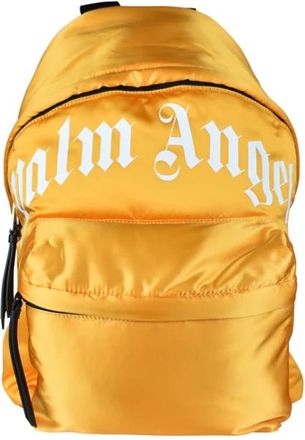 Palm Angels Backpack - Heren - Rugzakken - Geel - ONE Size - Nylon - Tassen